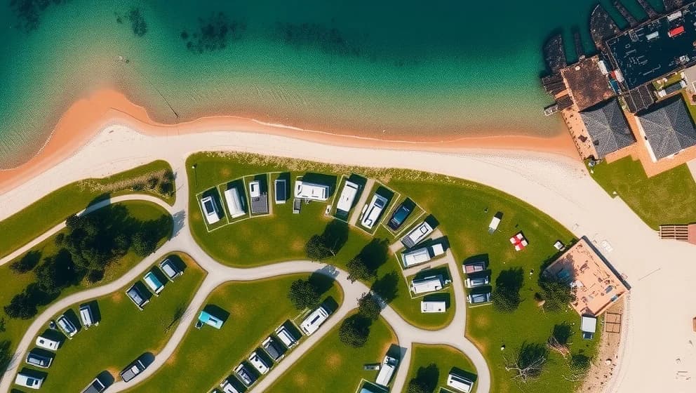 Böda Sand camping karta och området