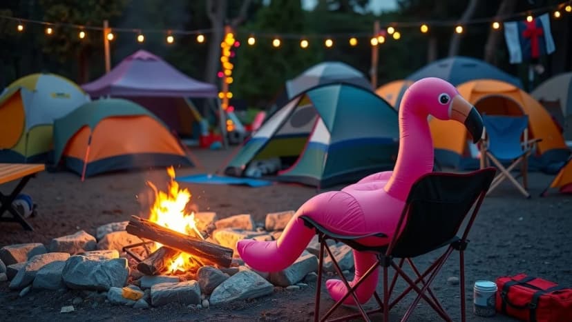 Vad betyder flamingo på camping